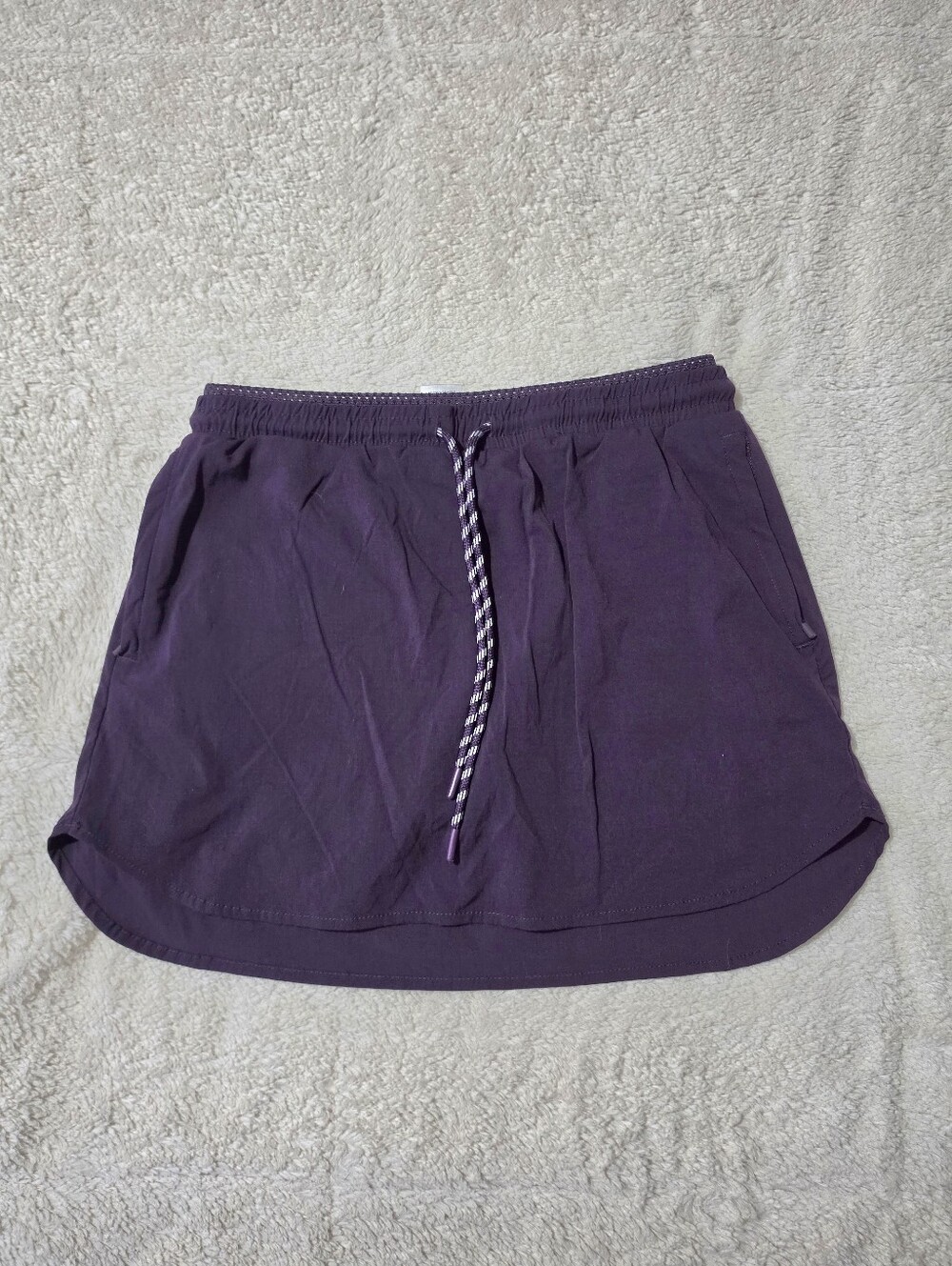 Member's Mark Woven Trek Purple Lined Activewear Tennis Skirt Skort Size Medium